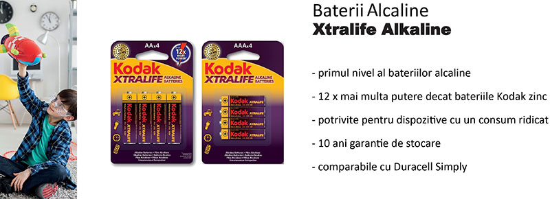Baterii Alcaline Kodak
